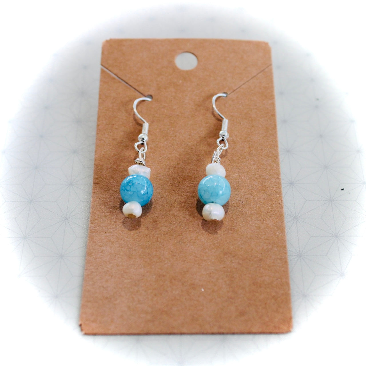 Blue Pearl Earrings