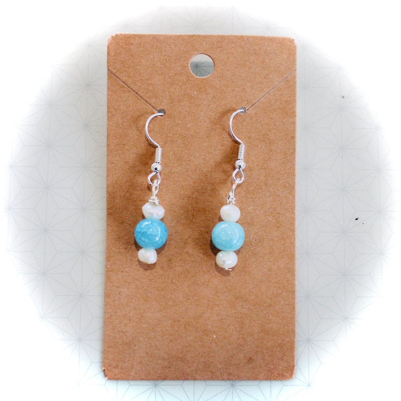 Blue Pearl Earrings